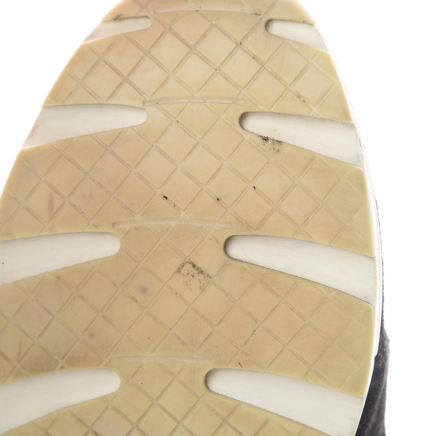 Denim Suede Calfskin CC Sneakers 40.5 Grey