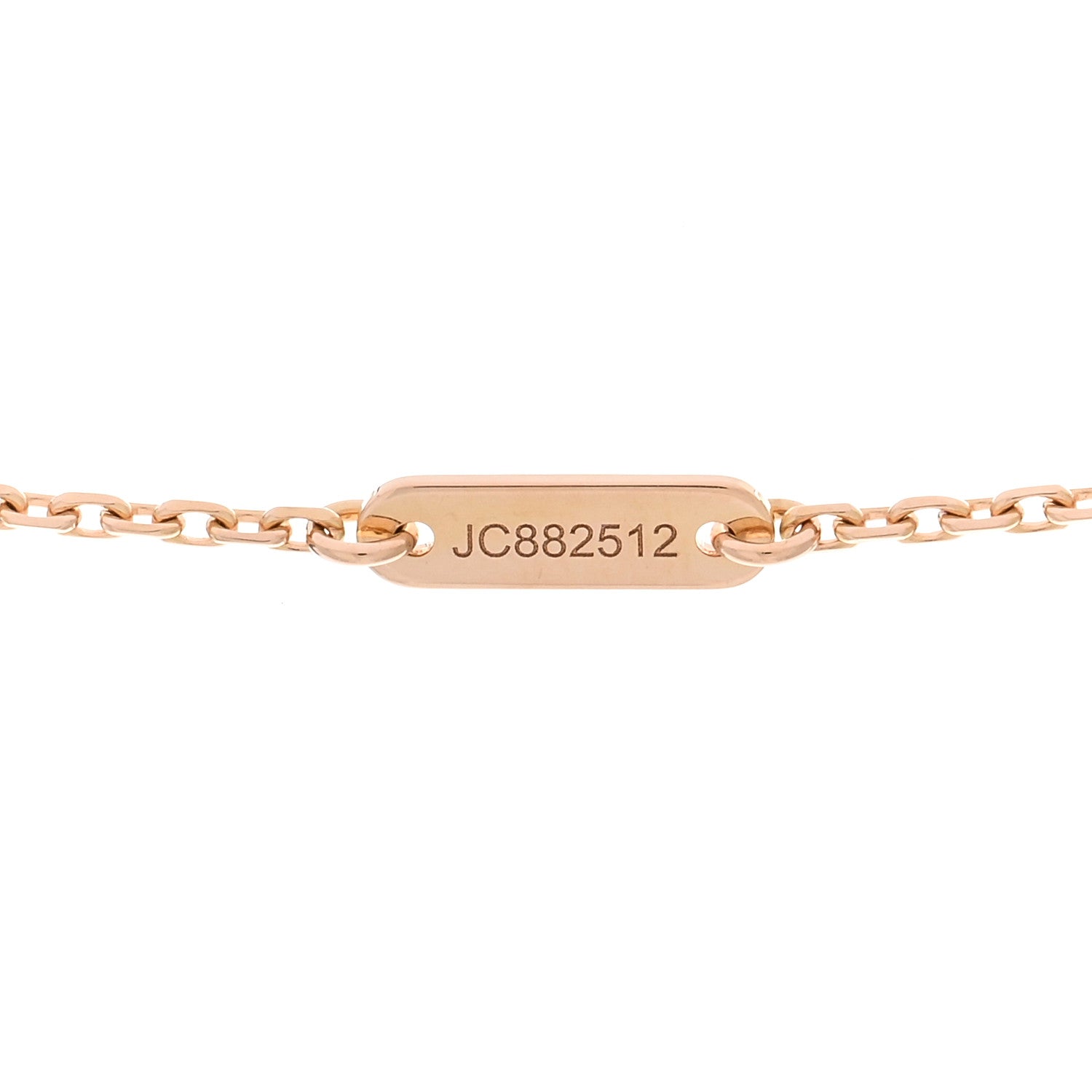 Van Cleef & Arpels 18K Rose Gold Carnelian Sweet Alhambra Pendant Necklace 4 of 5