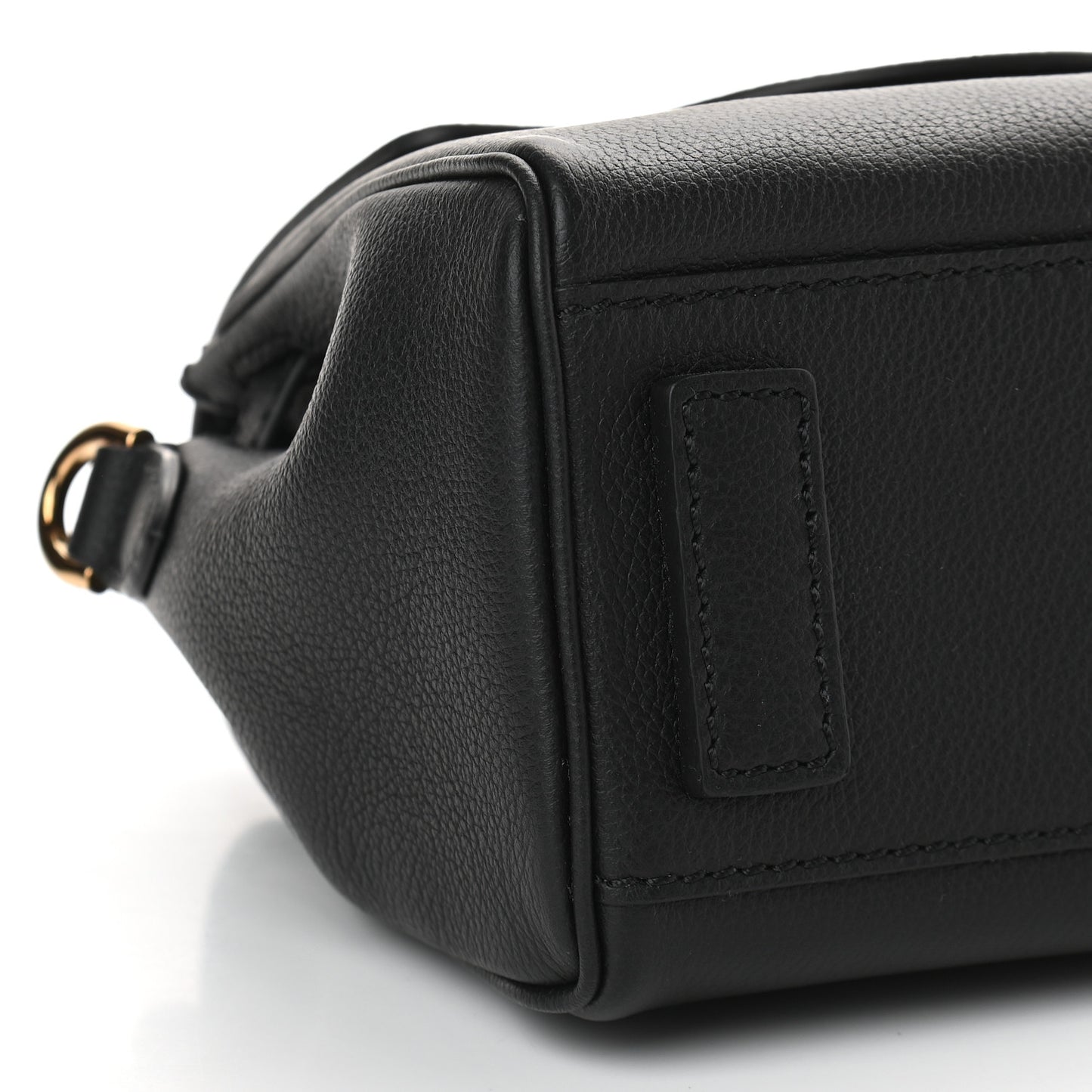 Grained Calfskin Small La Medusa Top Handle Bag Black Lilac