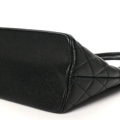 Chanel Caviar Quilted Medallion Tote Black 10 of 11