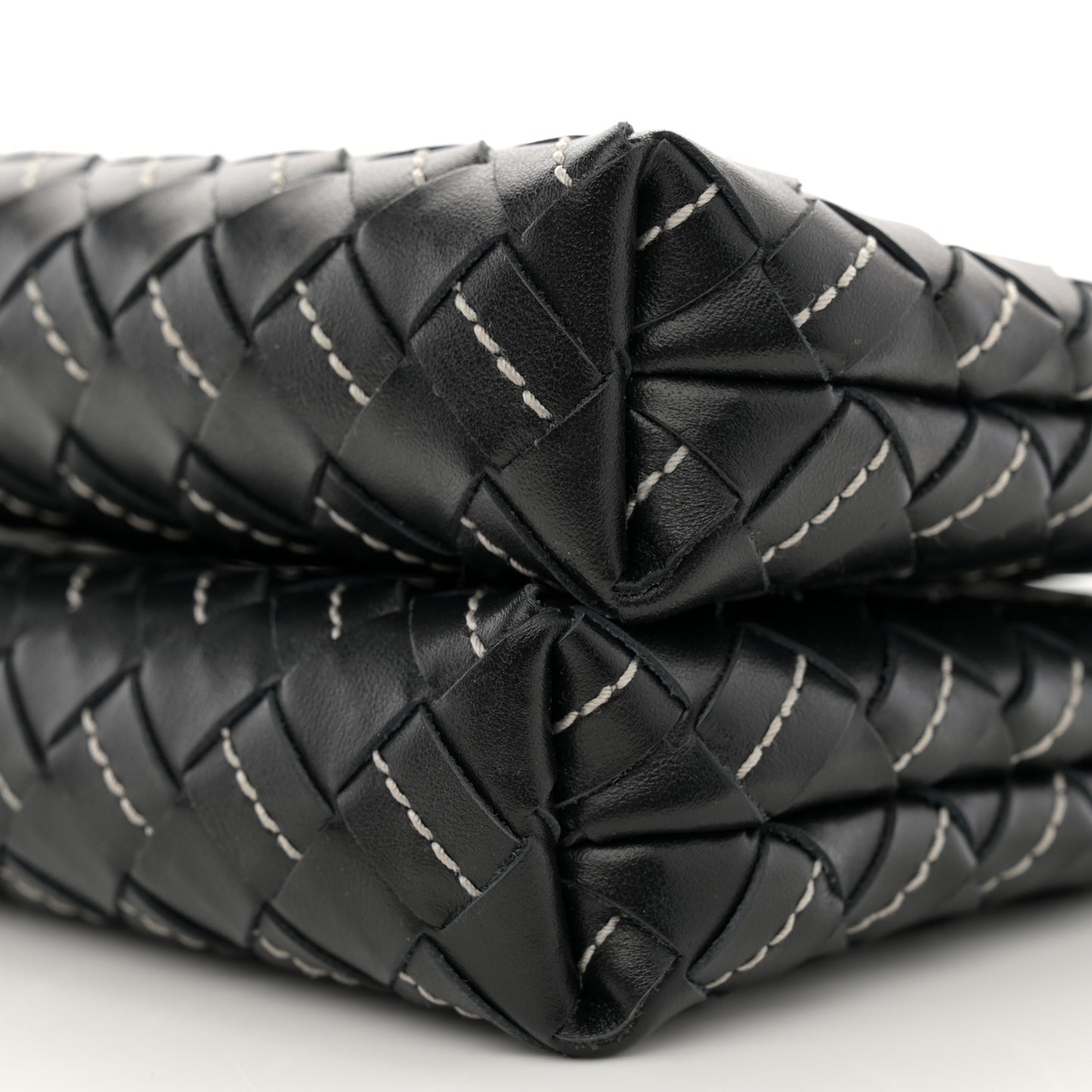 Nappa Intrecciato Duo Bag Black Natural