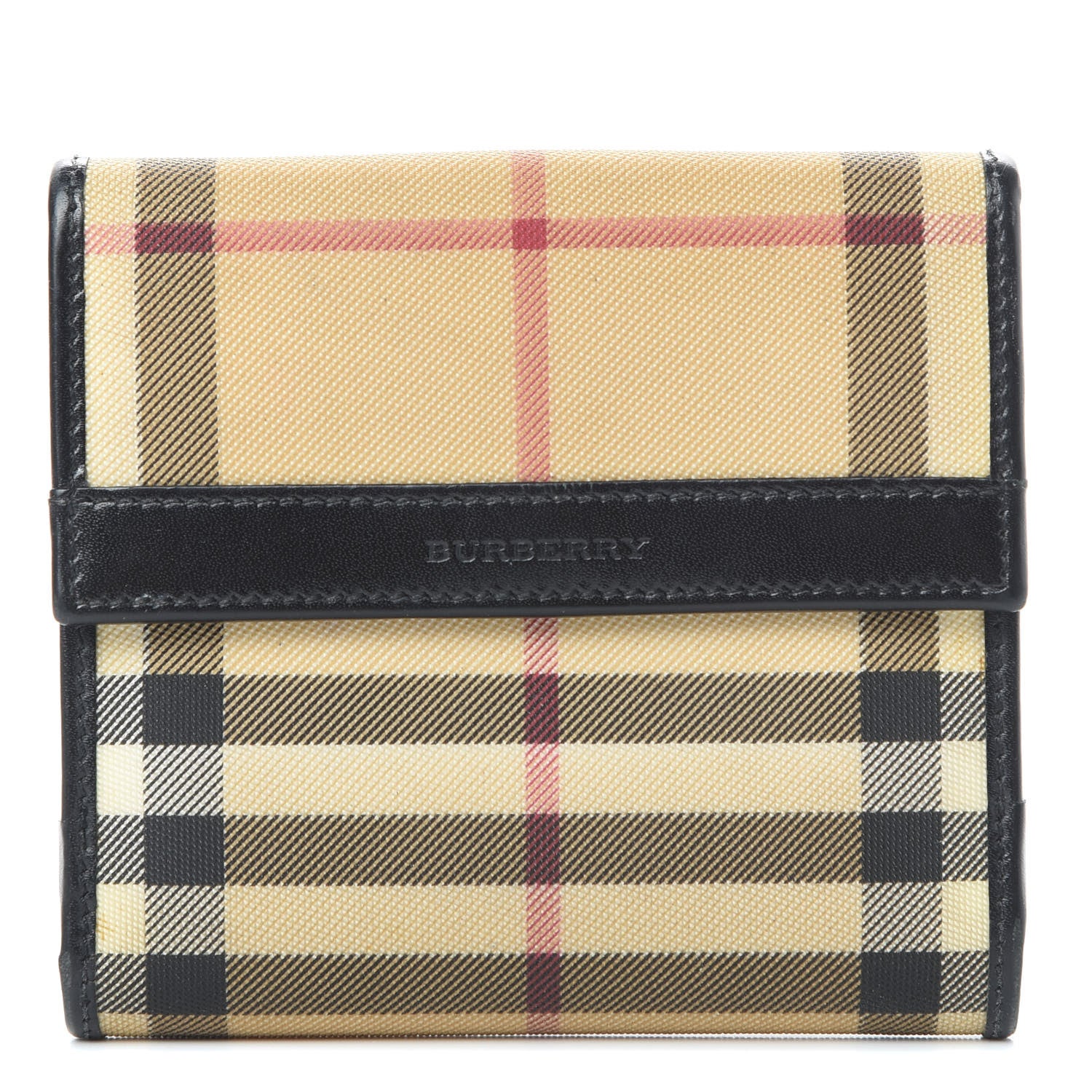 Burberry House Check Compact Wallet Black 1 of 12