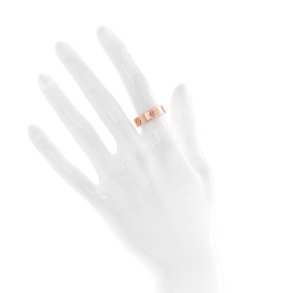 Cartier 18K Pink Gold Pink Sapphire 5.5mm LOVE Ring 50 5.25 2 of 4