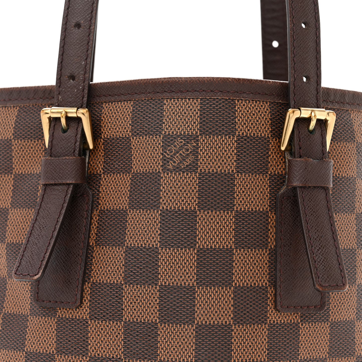 LOUIS VUITTON Damier Ebene Marais Bucket 23