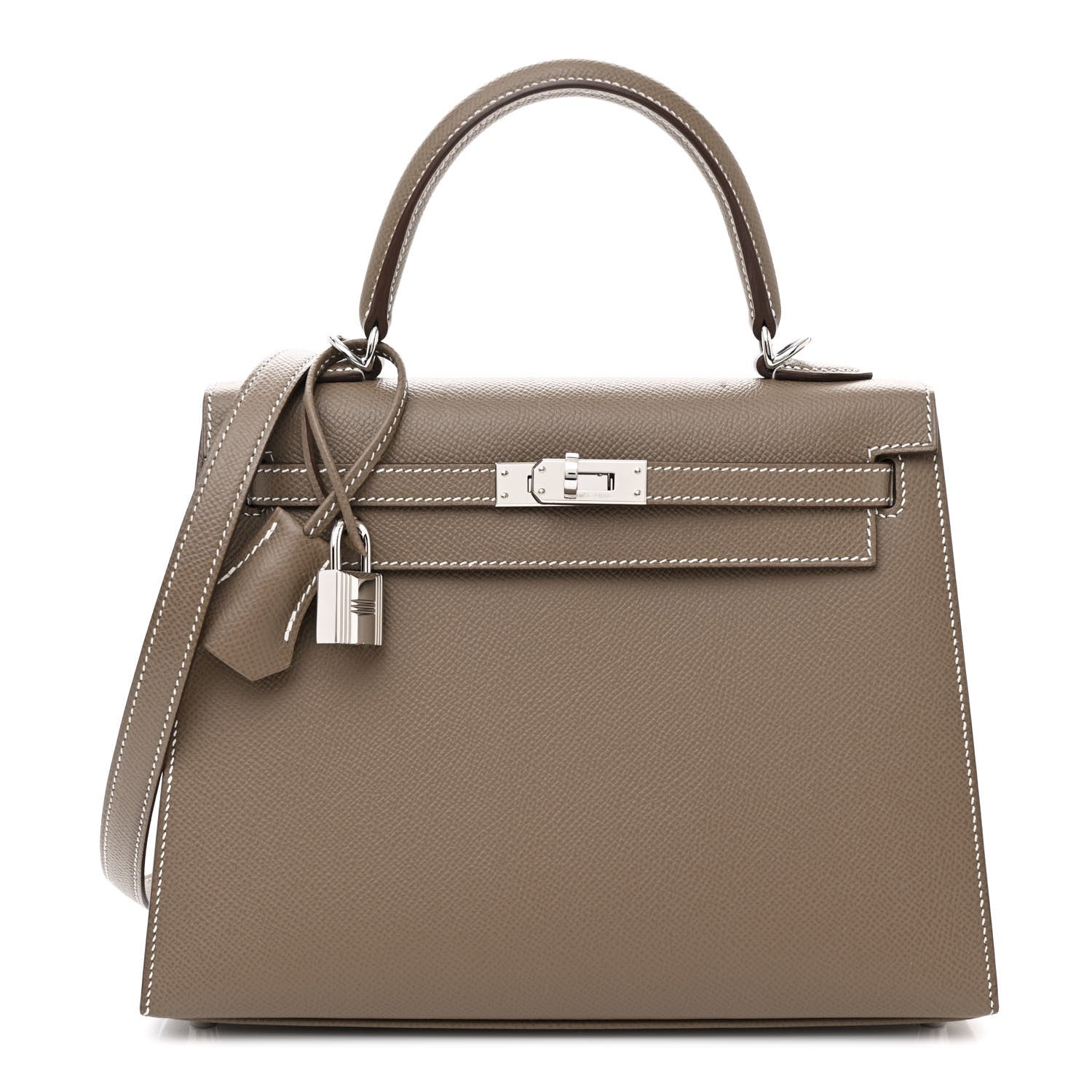 Hermes Epsom Kelly Sellier 25 Etoupe 1 of 15
