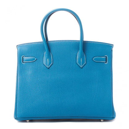 Hermes Togo Birkin 30 Blue Jean 3 of 29