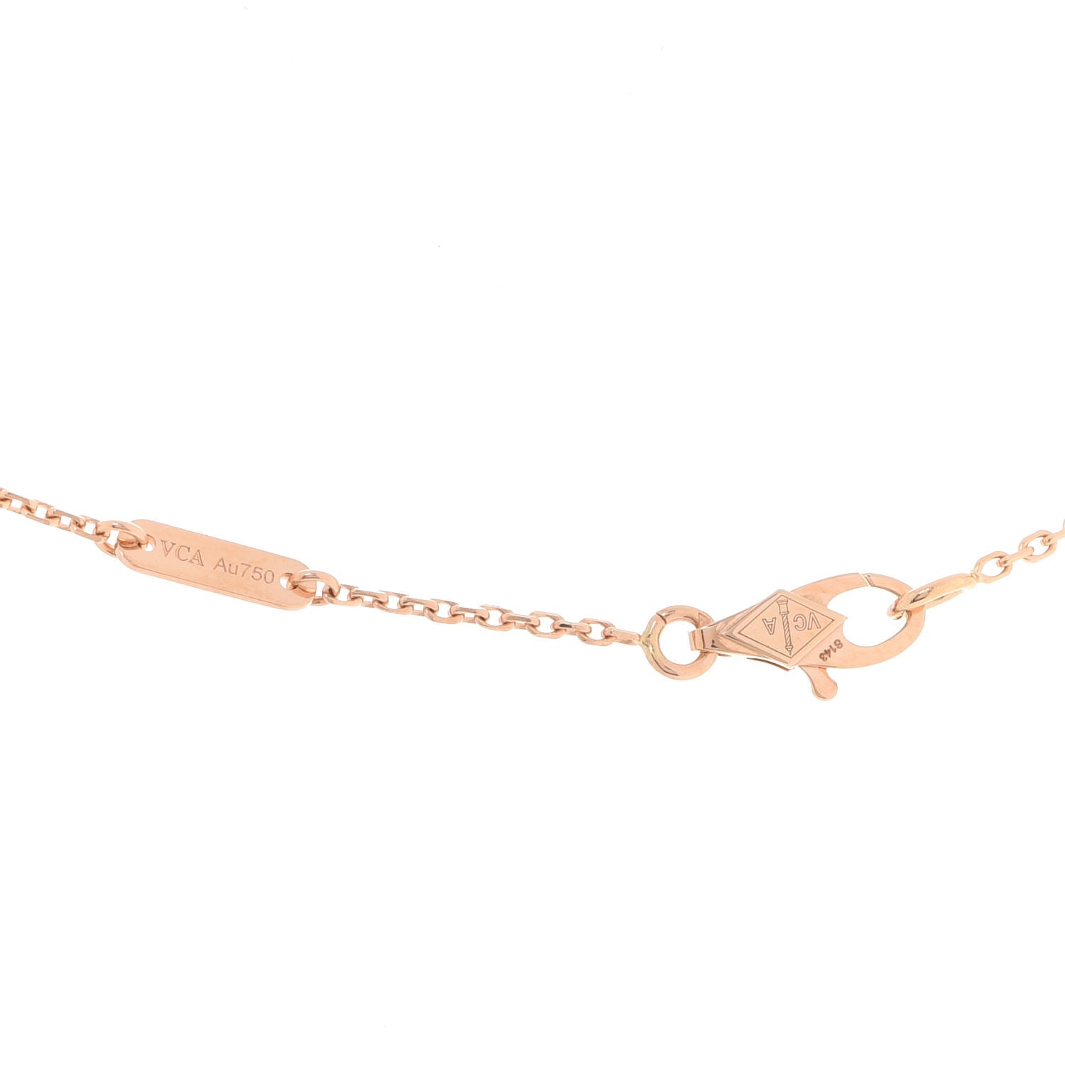 Van Cleef & Arpels 18K Rose Gold Sweet Alhambra Pendant Necklace 4 of 6