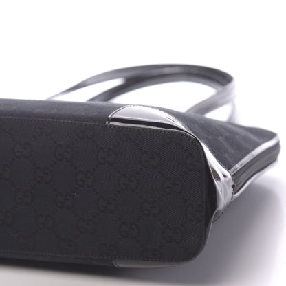 Gucci Monogram Tote Bag Black 11 of 12