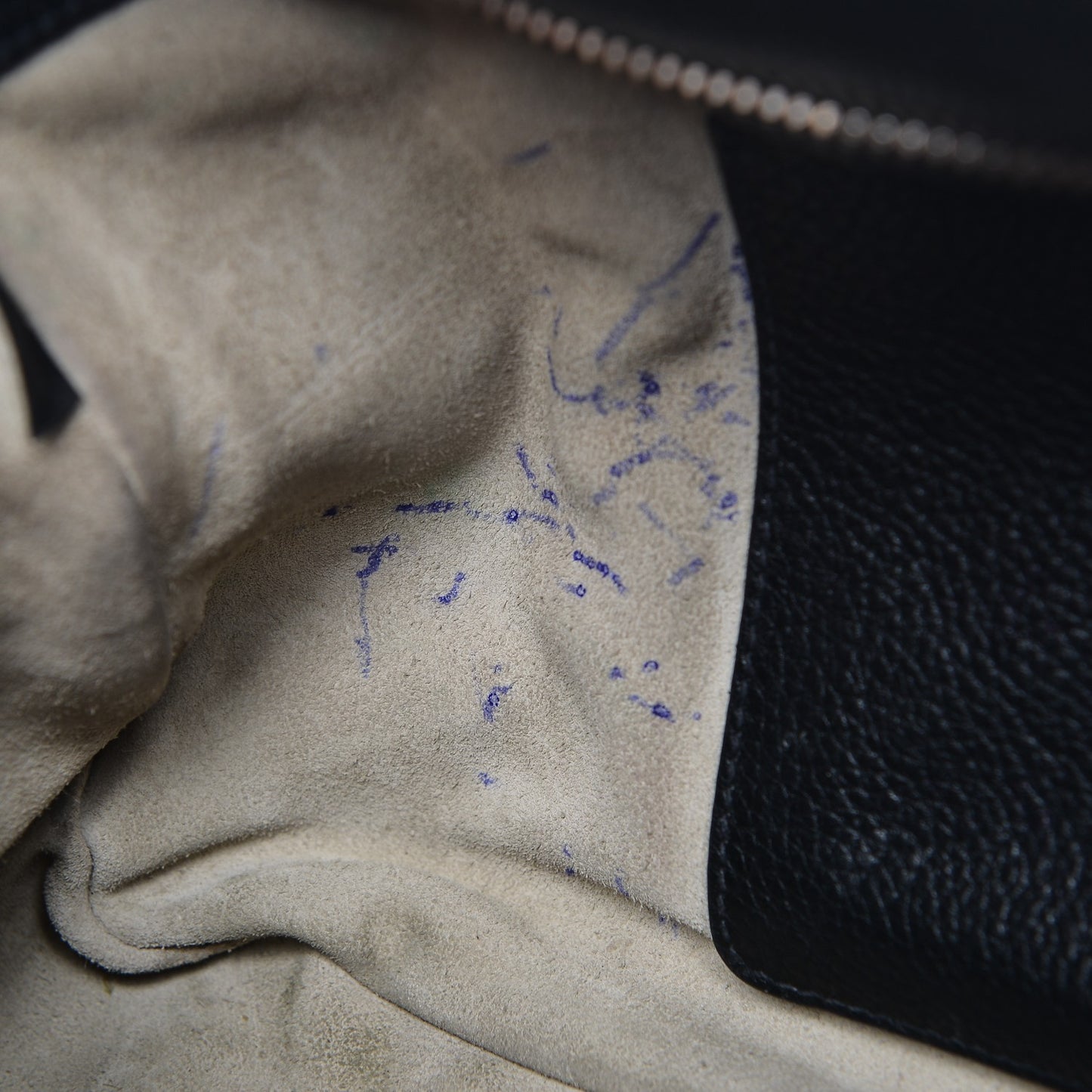 Vitello Daino Shoulder Bag Nero Black