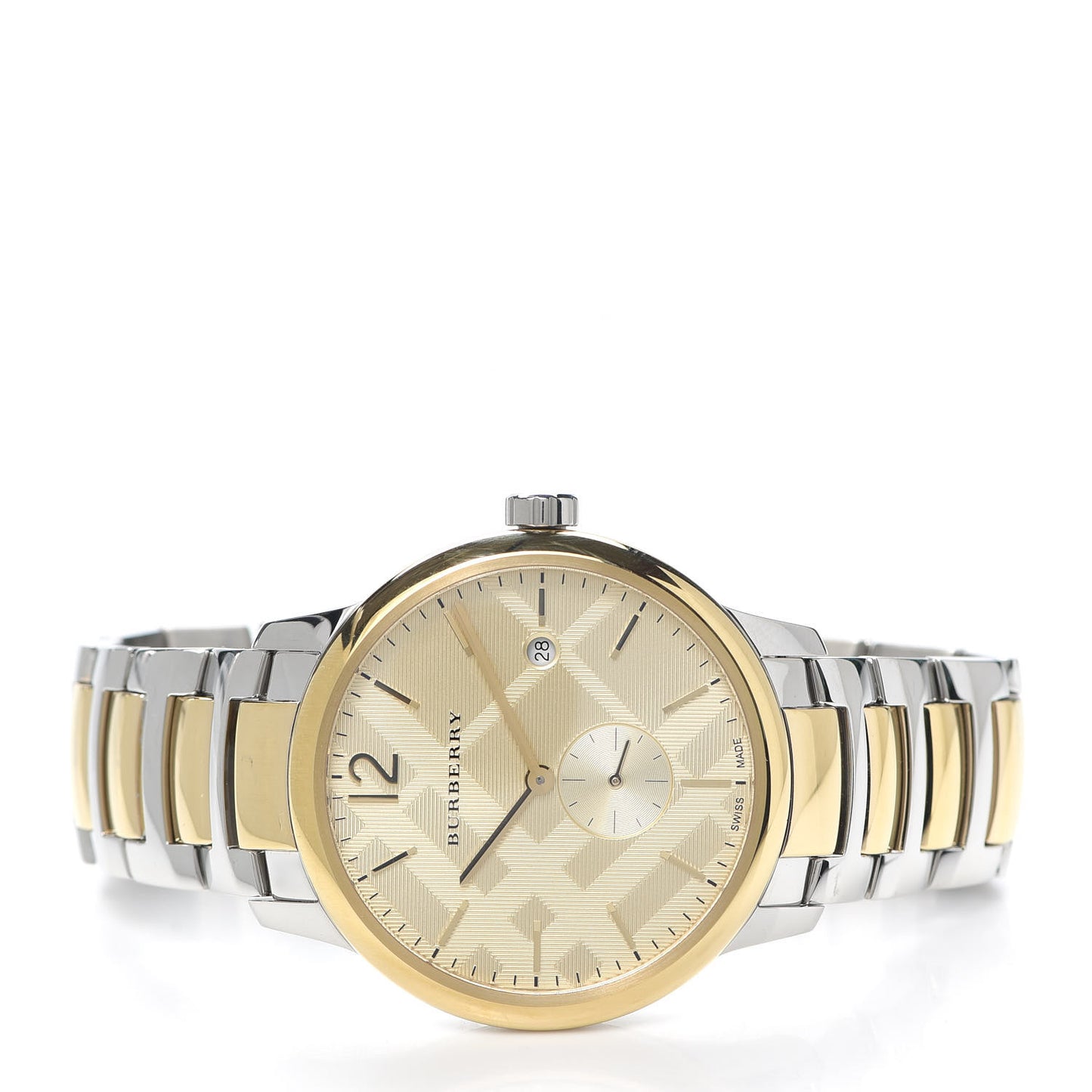 Stainless Steel 38mm Heritage Quartz Watch Gold BU10011