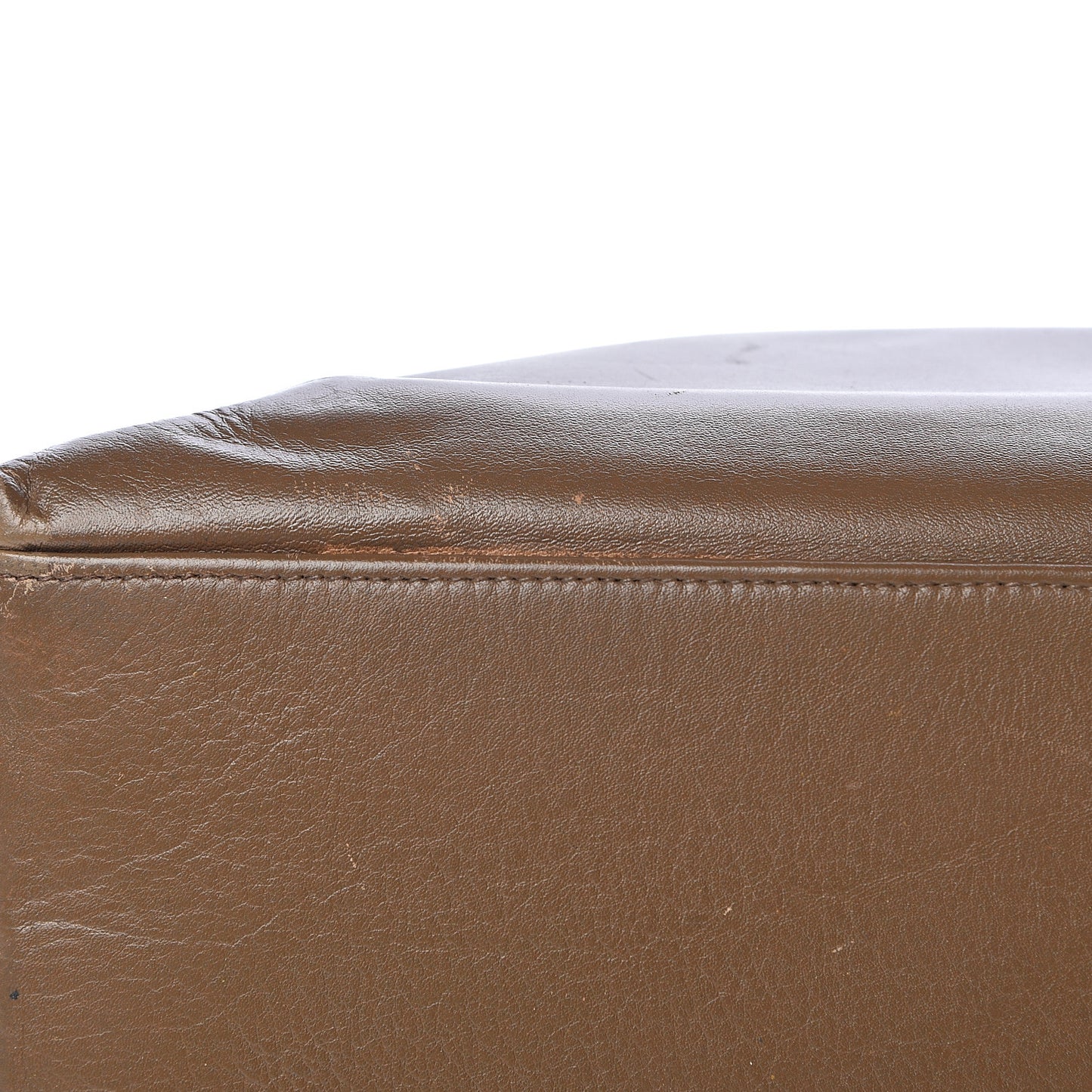 Lambskin Quilted Shopping Tote Brown