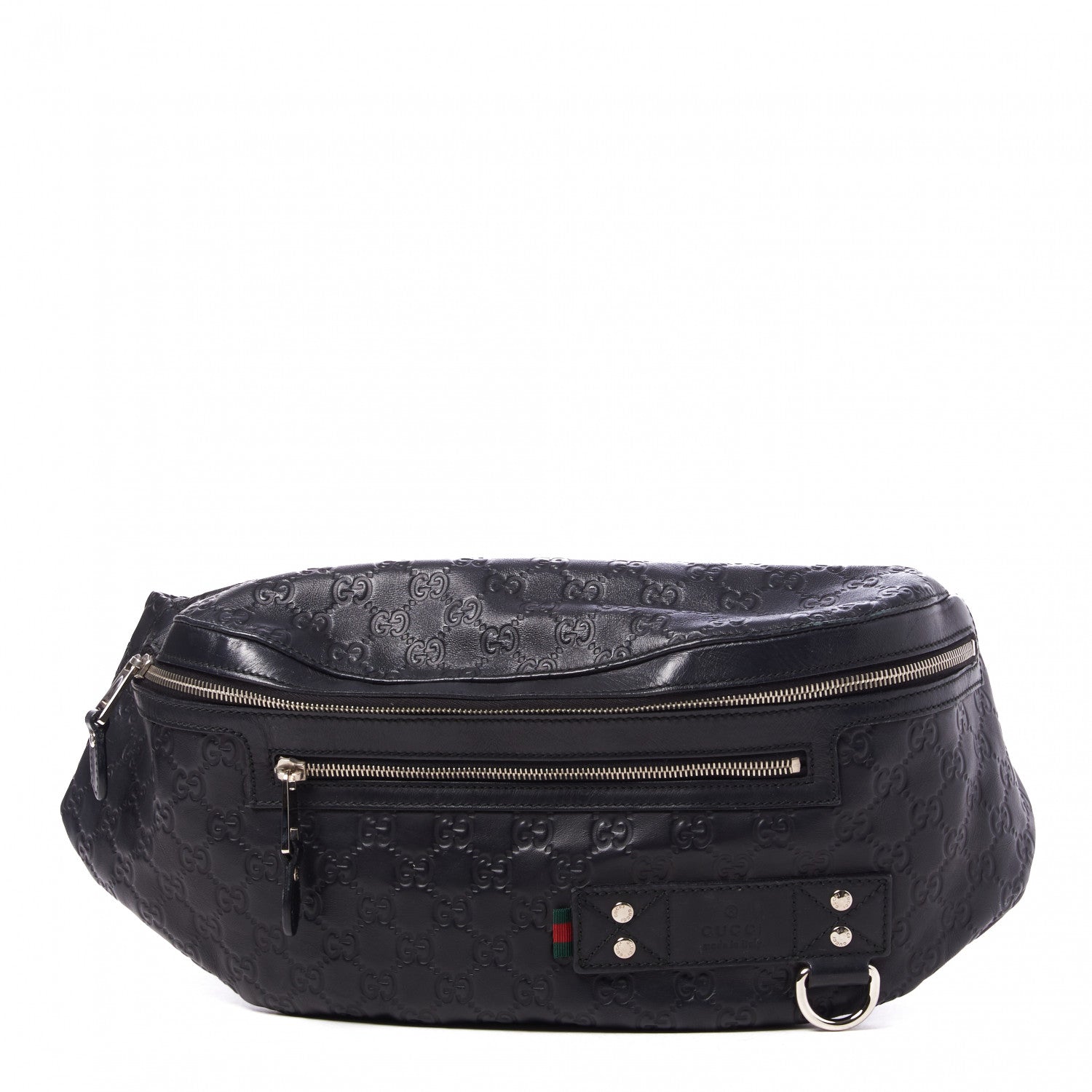 Gucci Guccissima Web Belt Bag Black 1 of 7