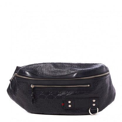 Gucci Guccissima Web Belt Bag Black 1 of 7