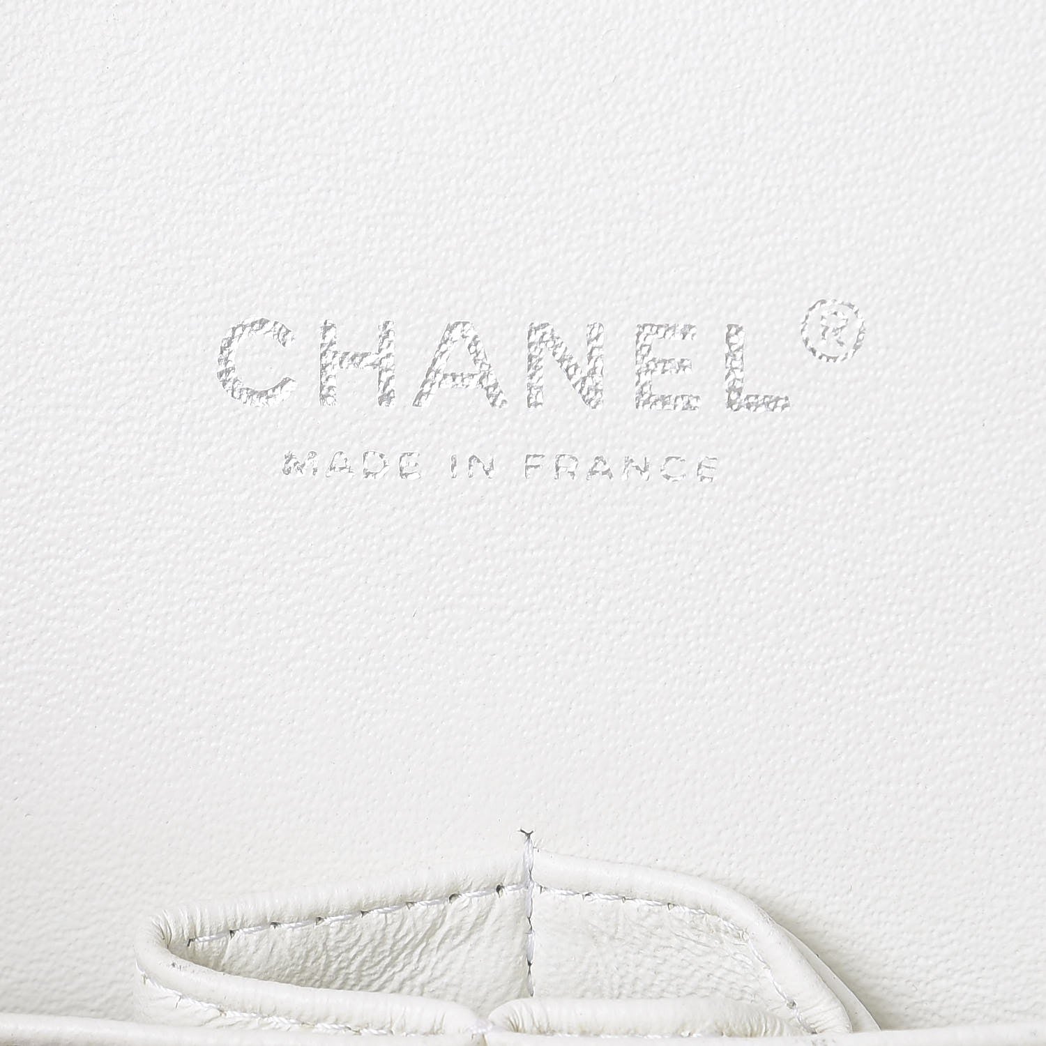 Chanel Caviar Quilted Maxi Double Flap White 6 of 12