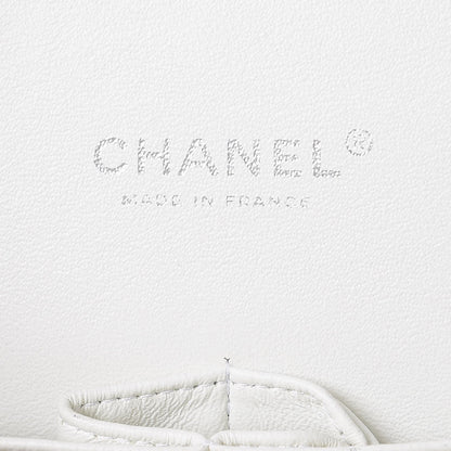 Chanel Caviar Quilted Maxi Double Flap White 6 of 12