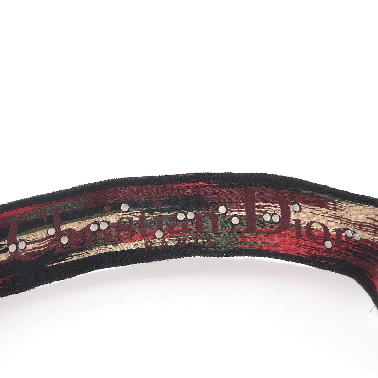 Canvas Embroidered Studded Bohemian Shoulder Strap Red