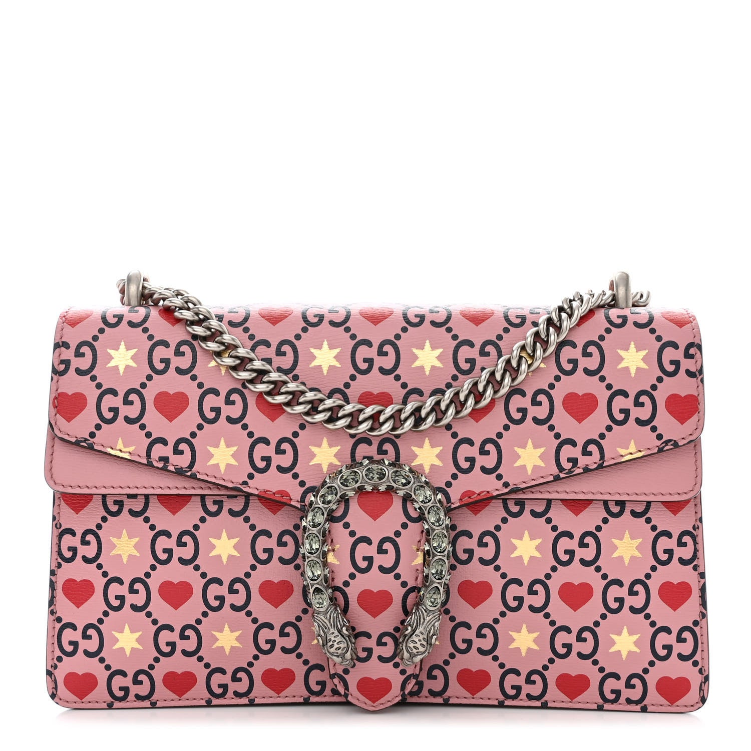 Gucci Calfskin Valentine's Day Exclusive Small Dionysus Bag Pink 1 of 12