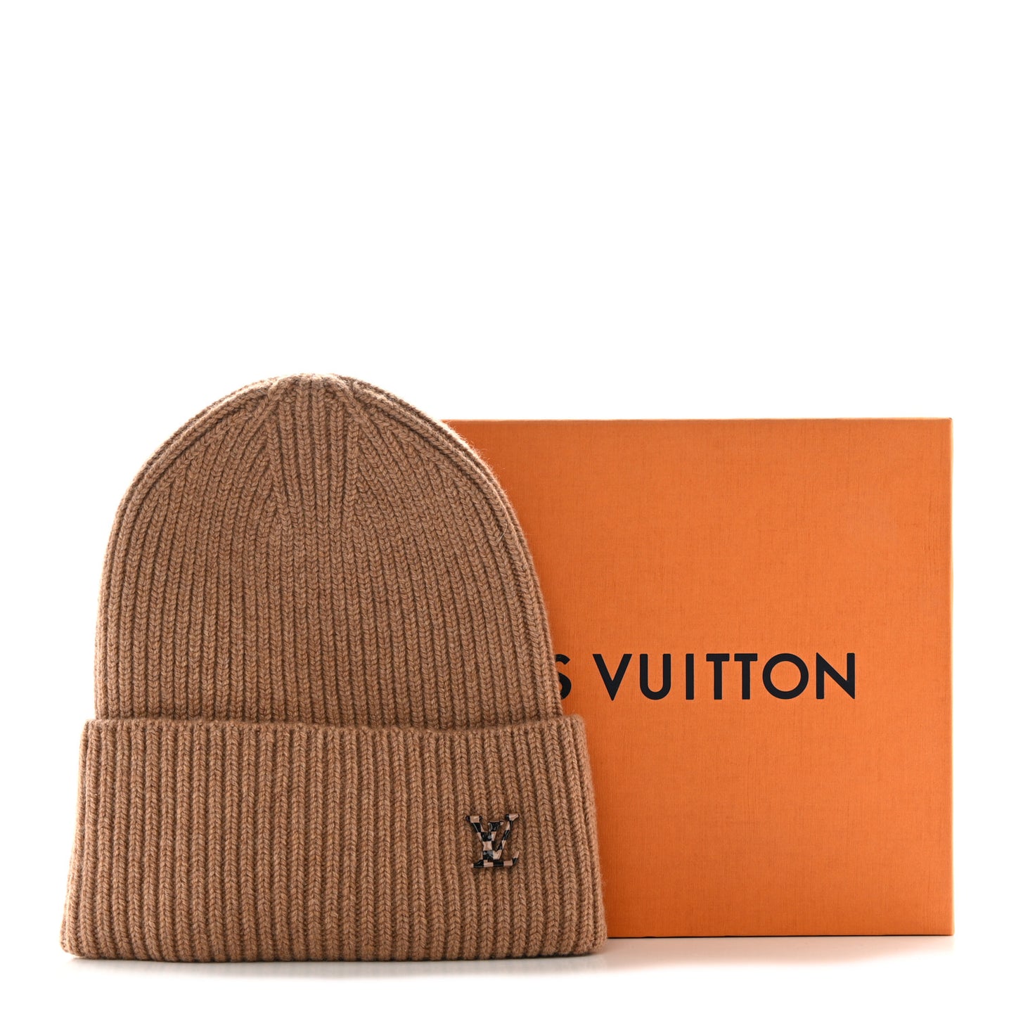 Cashmere LV Ahead Bonnet Beanie Camel