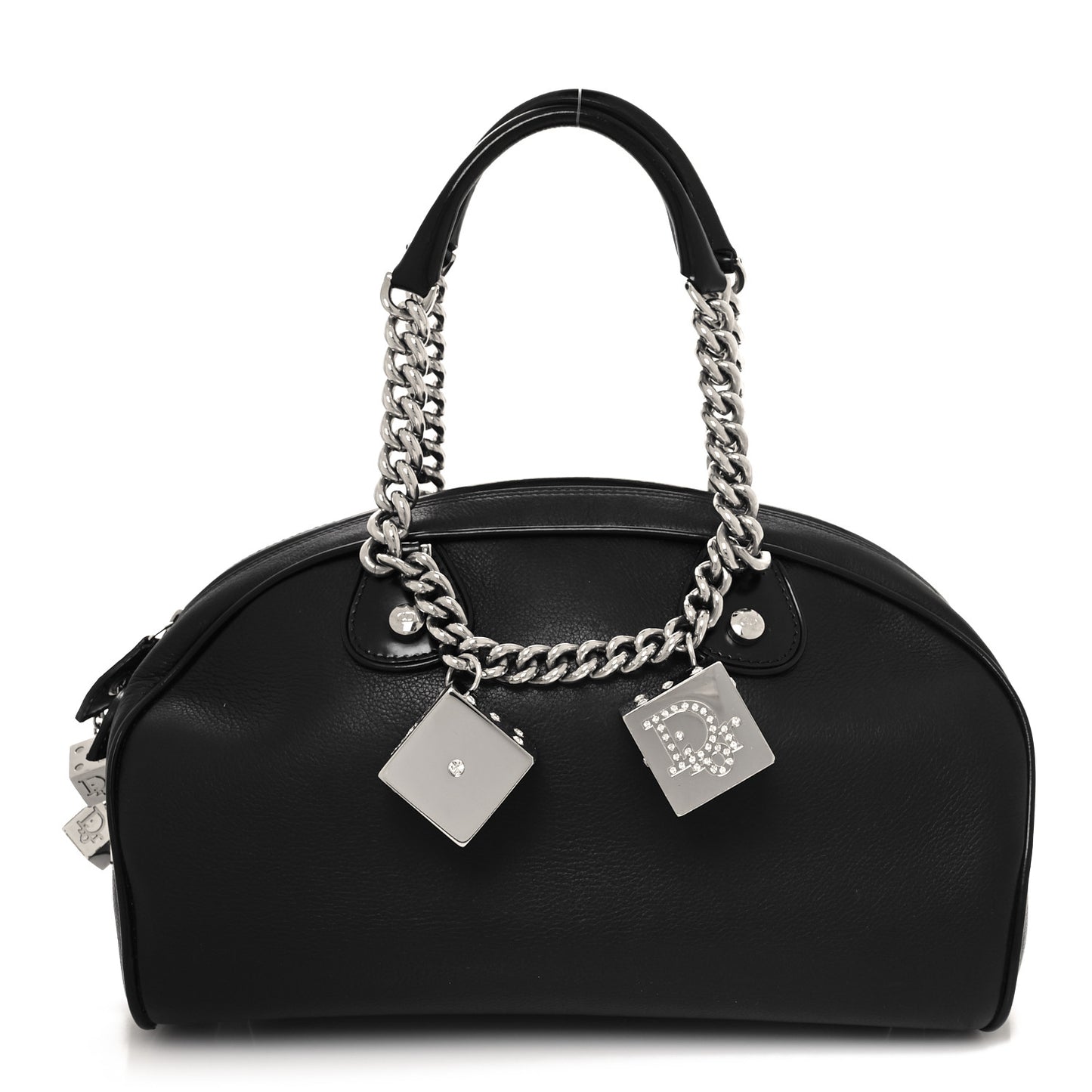 Calfskin Gambler Dice Bowler Black