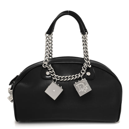 Christian Dior Calfskin Gambler Dice Bowler Black 1 of 12