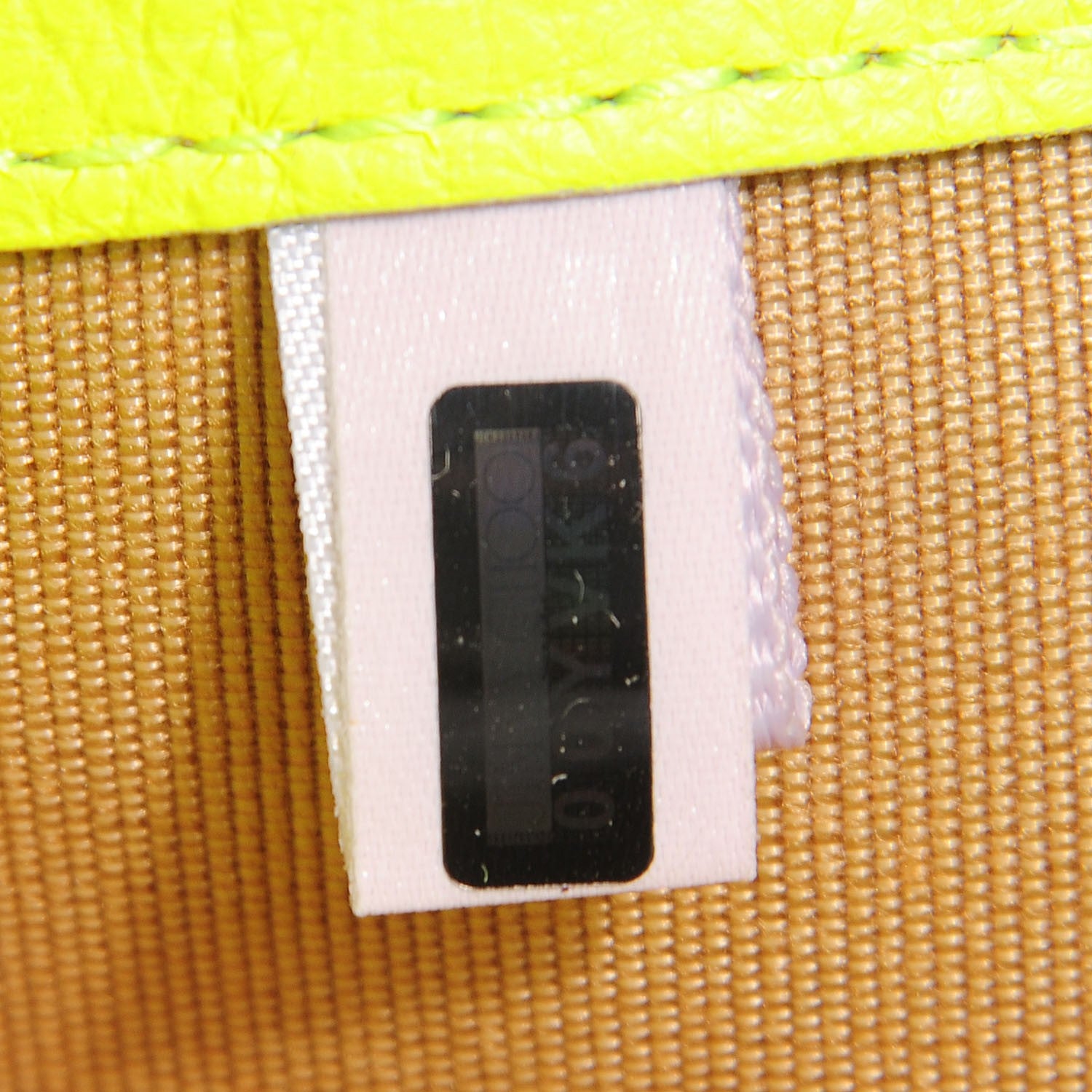 Jimmy Choo Grainy Calf Reese Wallet Clutch Neon Yellow 7 of 9