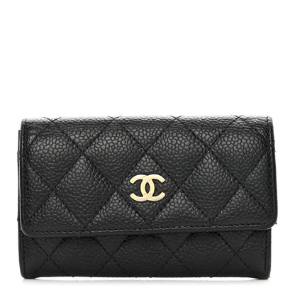 Chanel Caviar Quilted Flap Card Holder Black 1 of 11