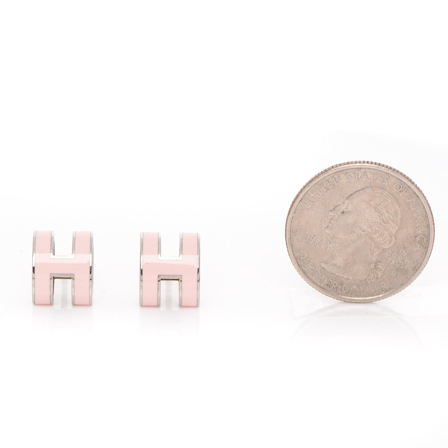 Palladium Lacquered Pop H Earrings Sugar Pink