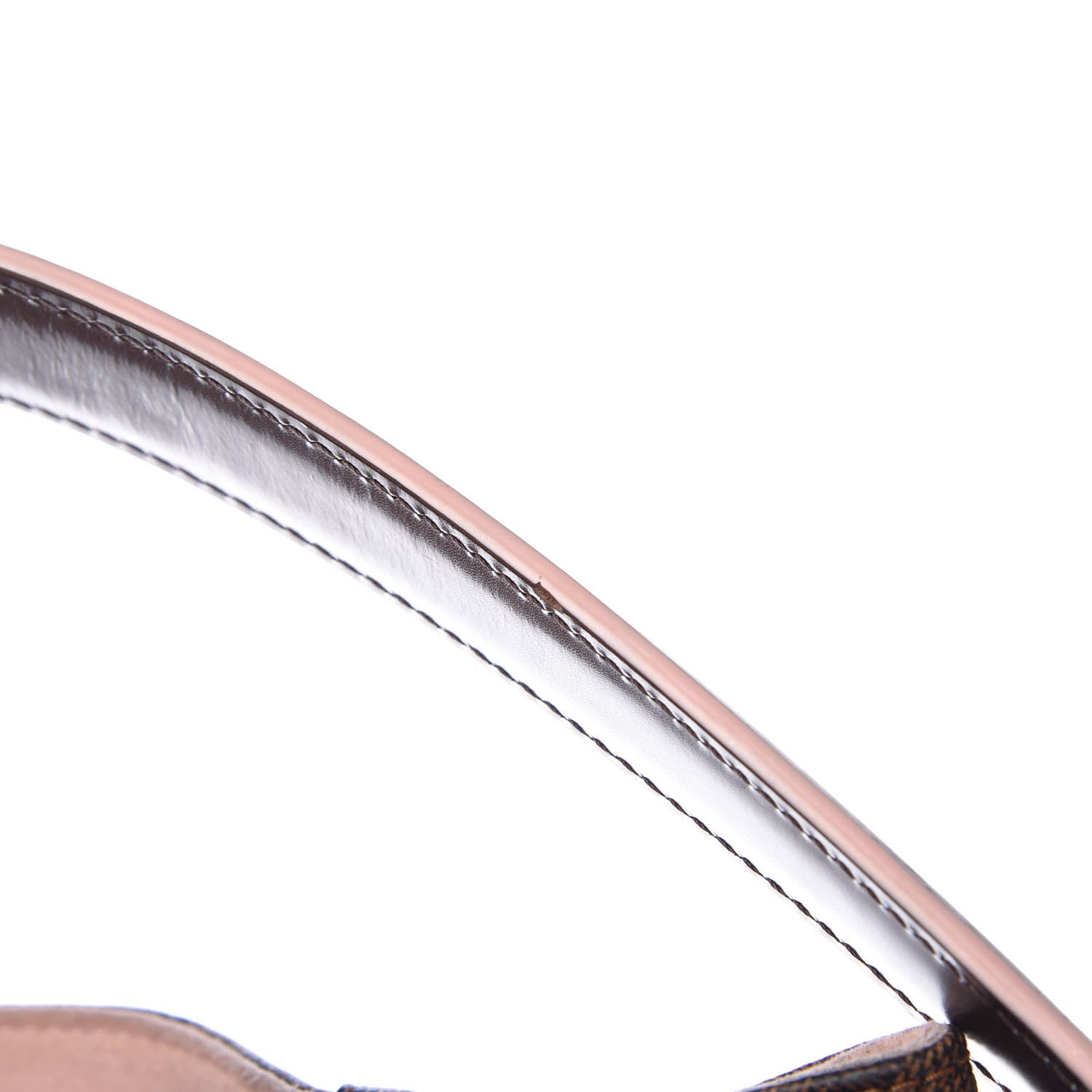 Louis Vuitton Damier Ebene Caissa Hobo Rose Ballerine 13 of 16