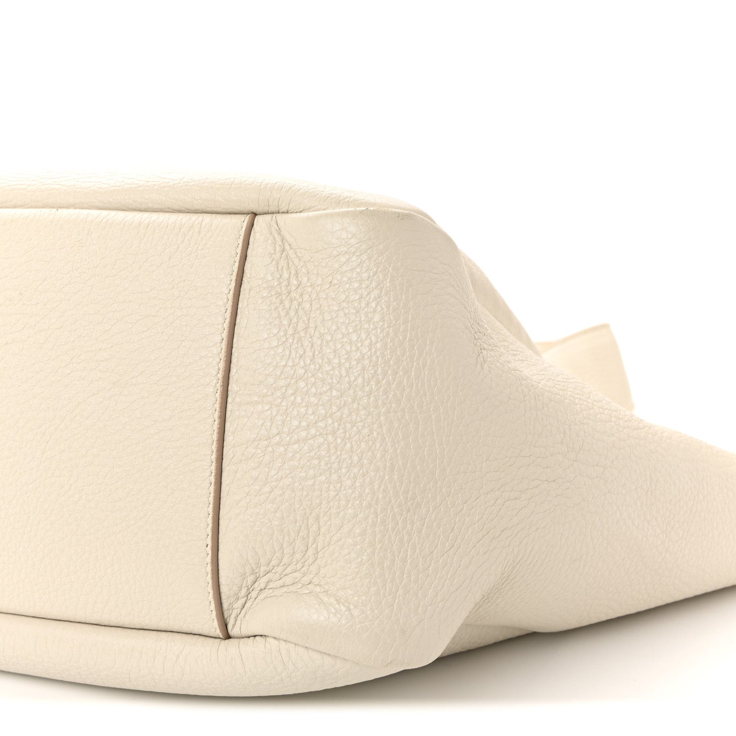 Saint Laurent Grained Deerskin Bea Tote Blanc Vintage 9 of 9