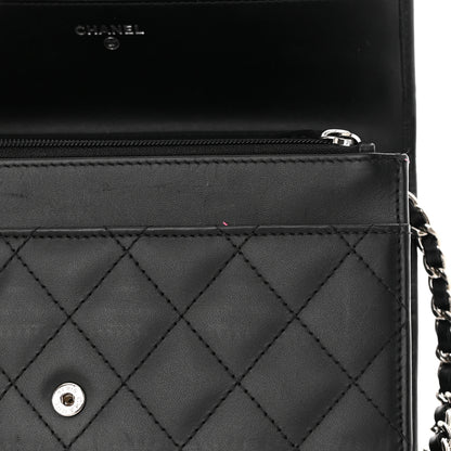 Chanel Calfskin Quilted Cambon Wallet On Chain WOC Black 14 of 17