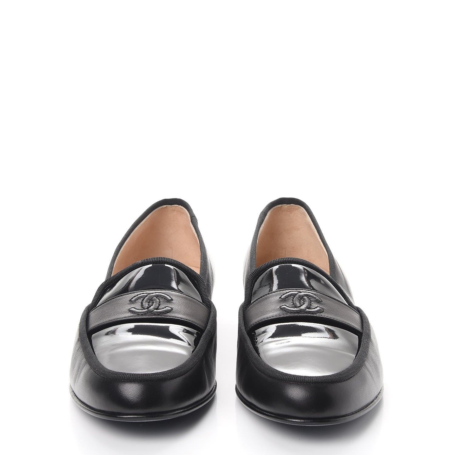 Chanel Patent Calfskin CC Loafers 42 Black 2 of 8