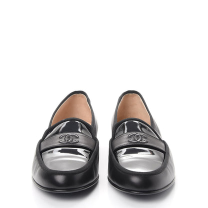 Chanel Patent Calfskin CC Loafers 42 Black 2 of 8