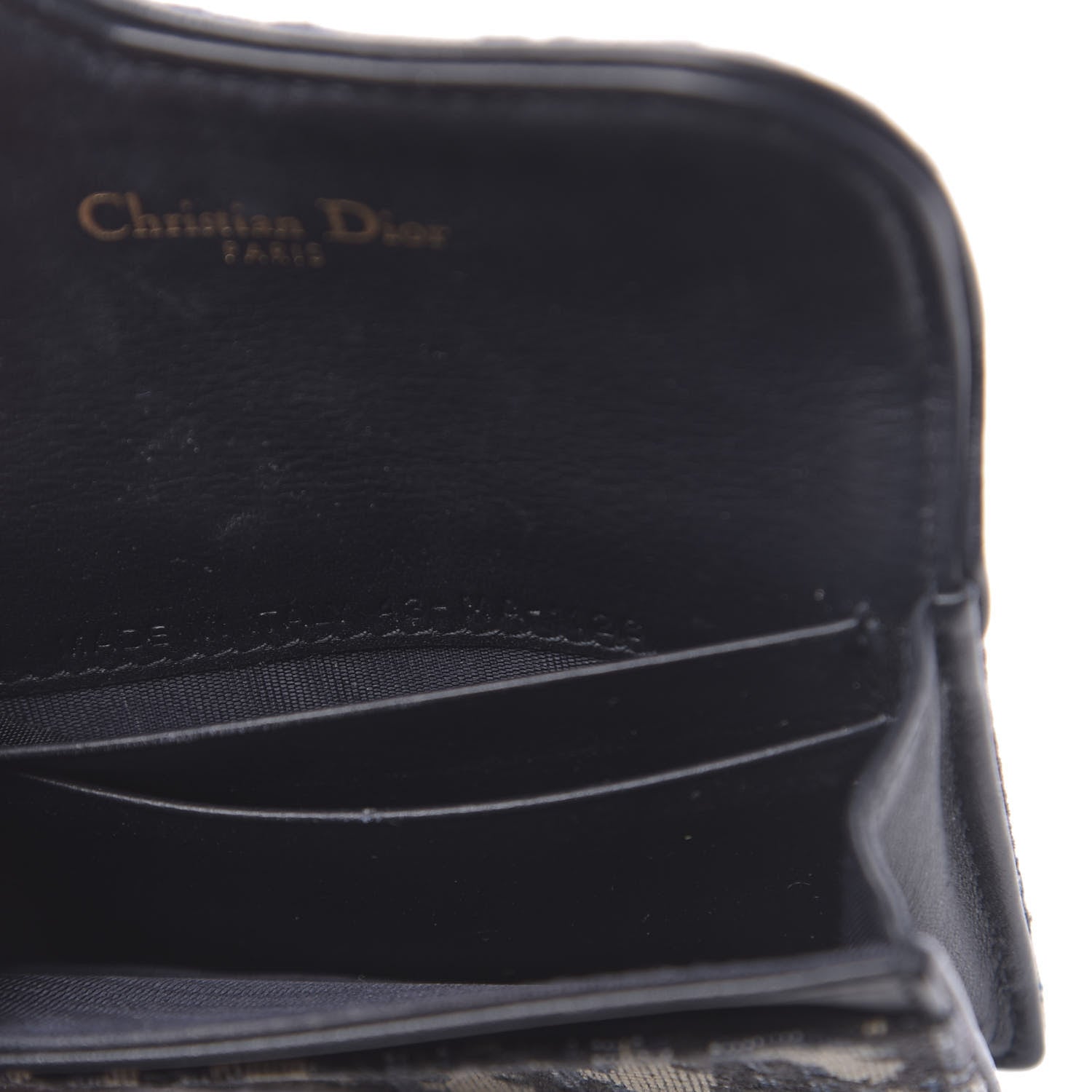 Christian Dior Oblique Saddle Card Holder Blue 7 of 7