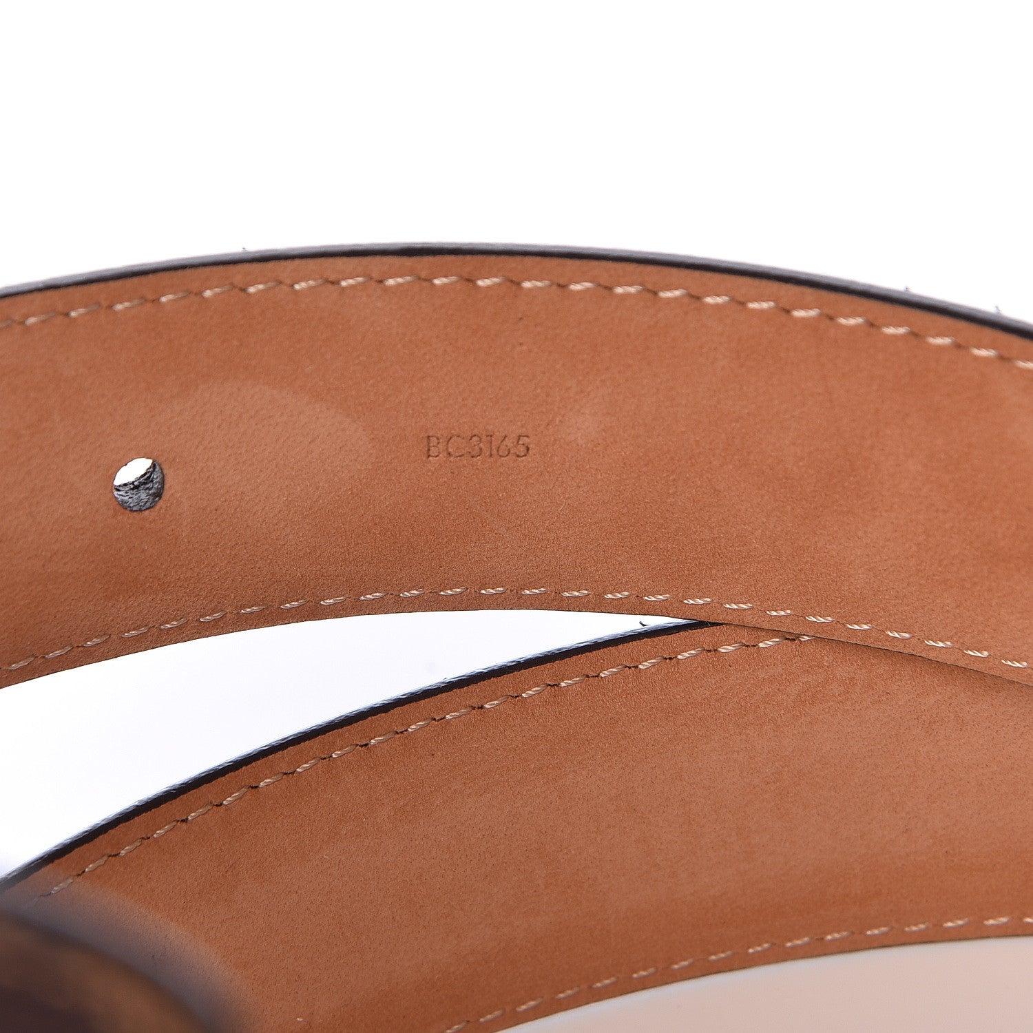Louis Vuitton Damier Ebene Riveted Belt 110 44 5 of 8