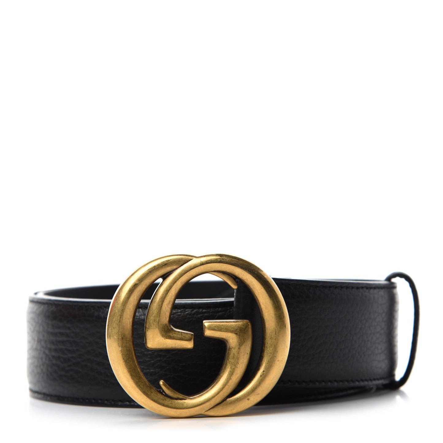 Dollar Calfskin Interlocking G Belt 95 38 Black