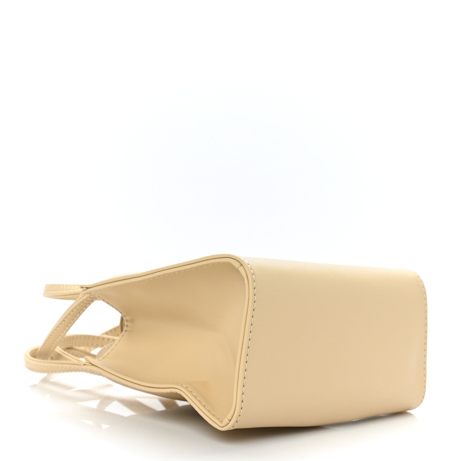 Telfar Vegan Leather Small Shopping Bag Cream 4 of 9