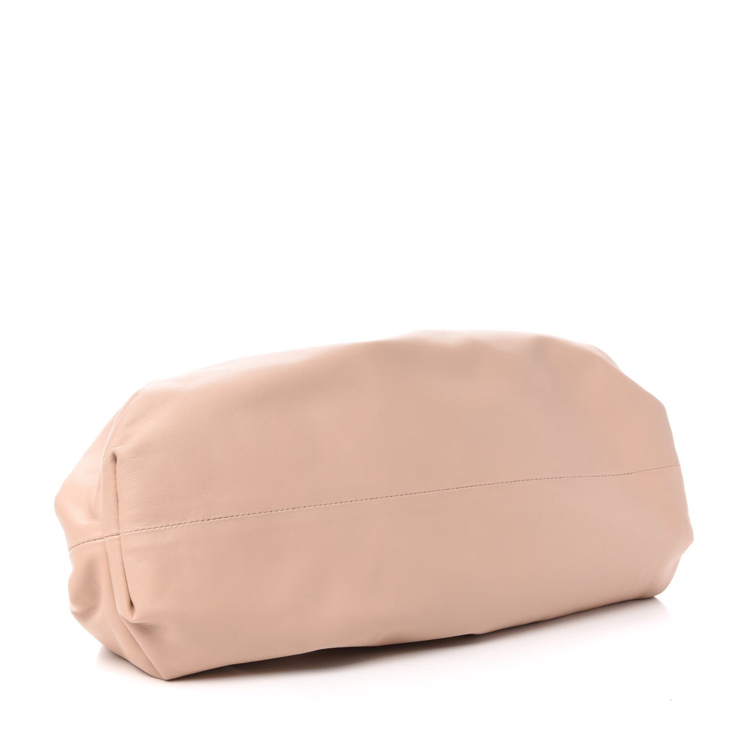 Smooth Butter Calf The Pouch Oversized Clutch Nude