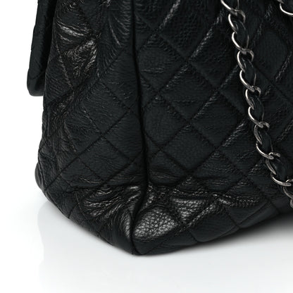 Chanel Calfskin Quilted XXL Travel Flap Bag Black 11 of 11