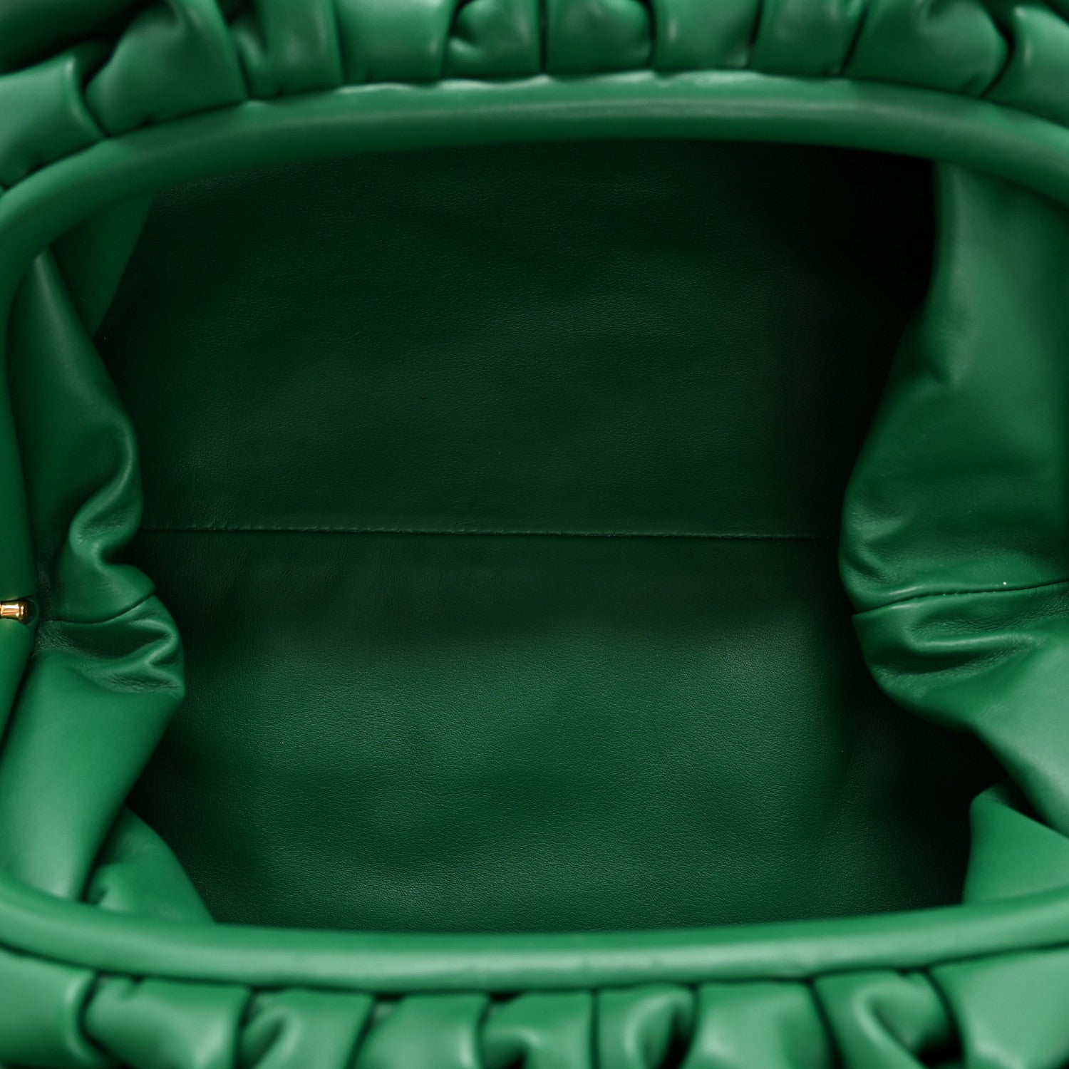 Bottega Veneta Smooth Butter Calf The Pouch Oversized Clutch Racing Green 5 of 12