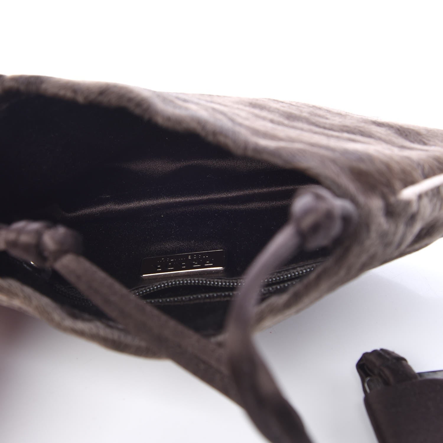 Prada Calf Hair Clutch Brown 5 of 9