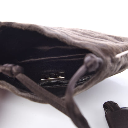 Prada Calf Hair Clutch Brown 5 of 9