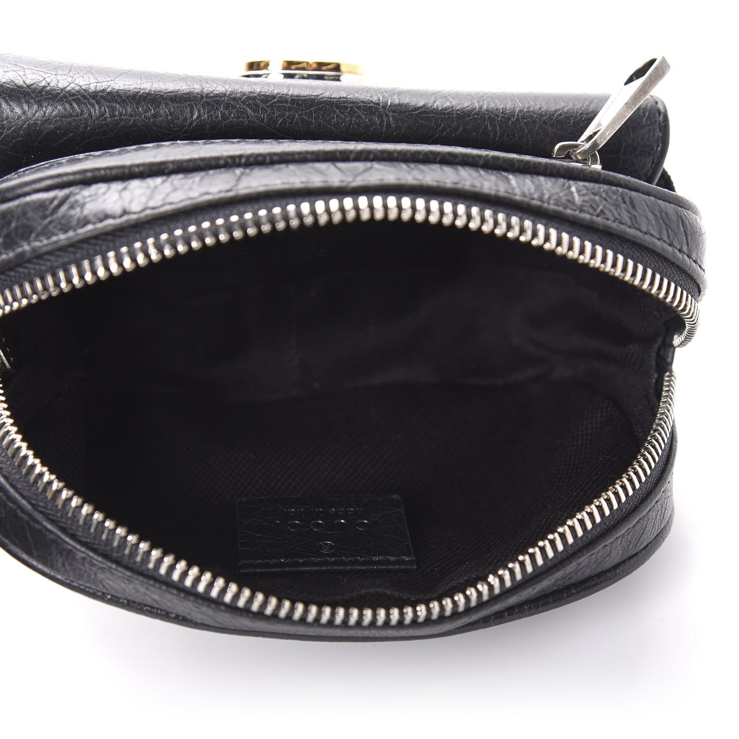 Gucci Fluffy Calfskin Mini Morpheus Belt Bag 70 28 Black 5 of 12