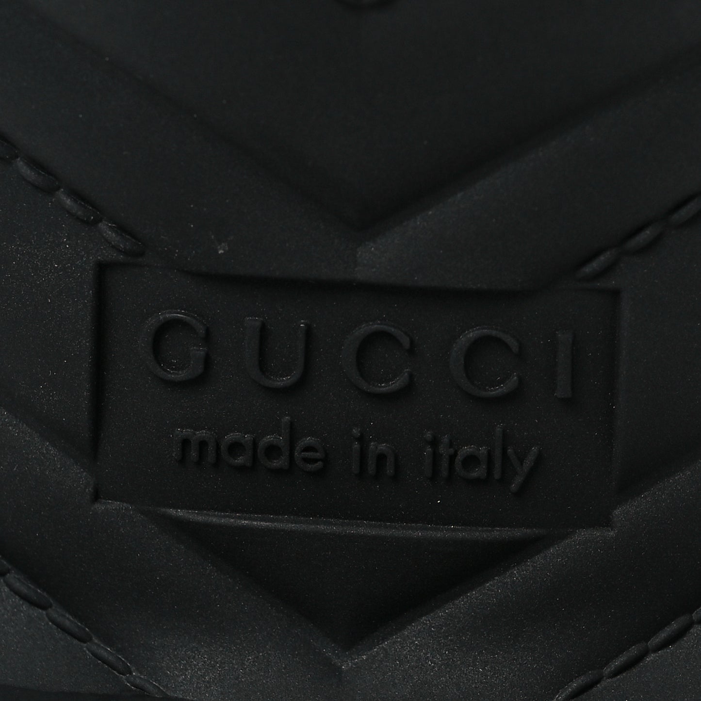 Rubber Gucci Logo Womens Platform 20/60mm Slide Sandals 39 Black