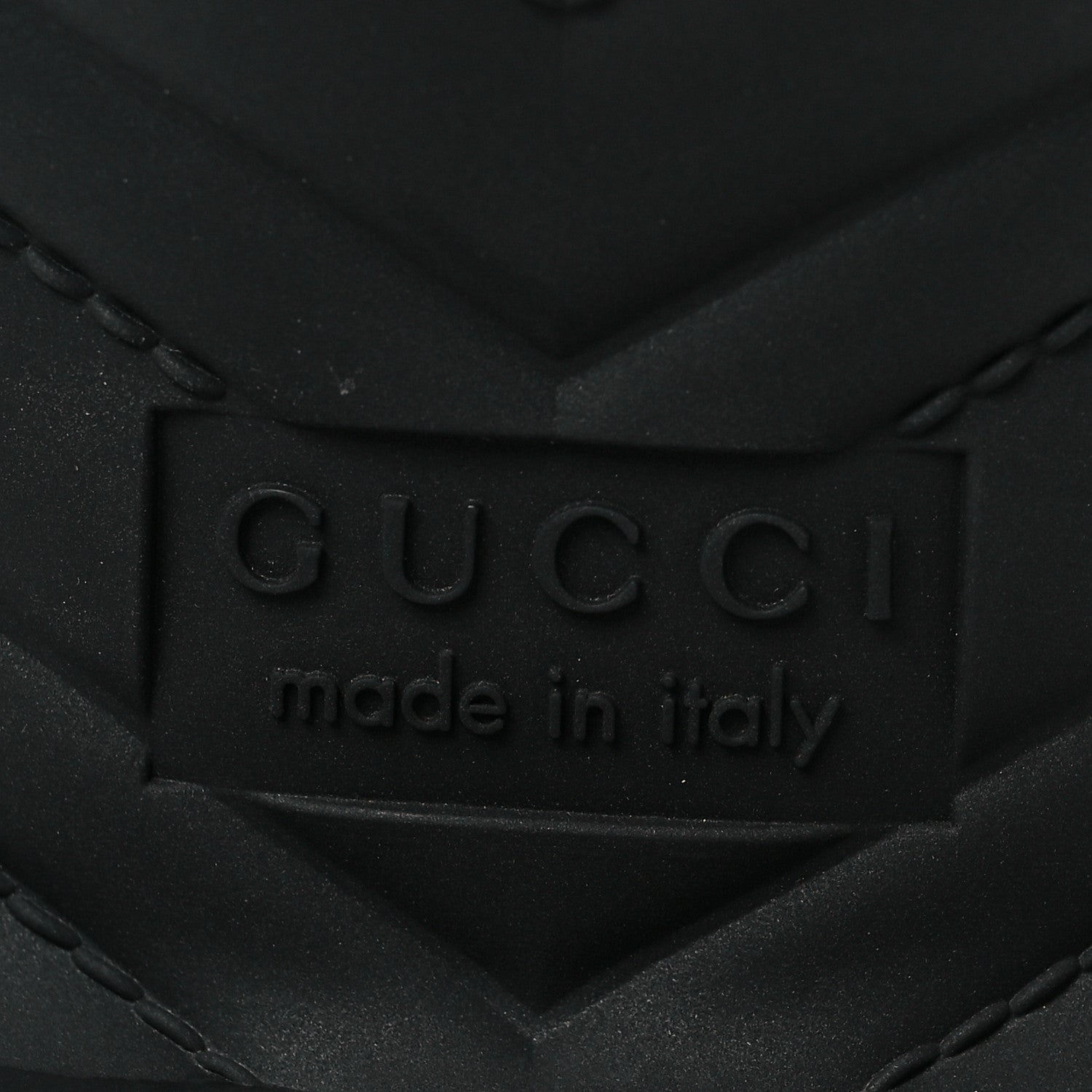 Gucci Rubber Gucci Logo Womens Platform 20/60mm Slide Sandals 39 Black 5 of 8