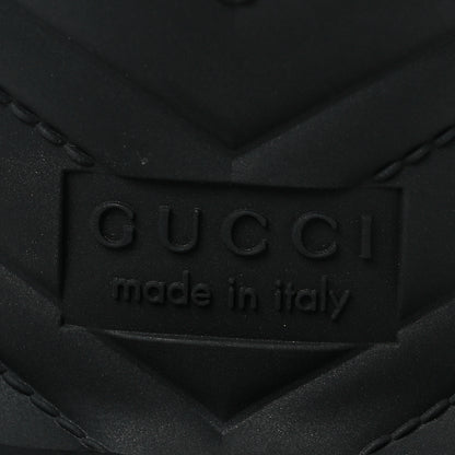 Gucci Rubber Gucci Logo Womens Platform 20/60mm Slide Sandals 39 Black 5 of 8