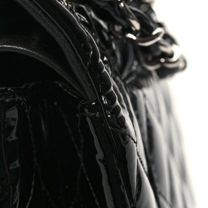 Chanel Patent Quilted Jumbo Double Flap Black 13 of 13