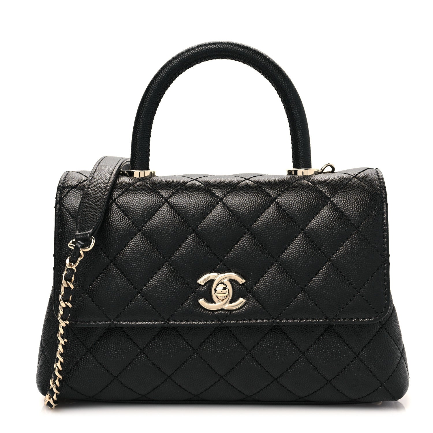 Chanel Caviar Quilted Mini Coco Handle Flap Black 1 of 9