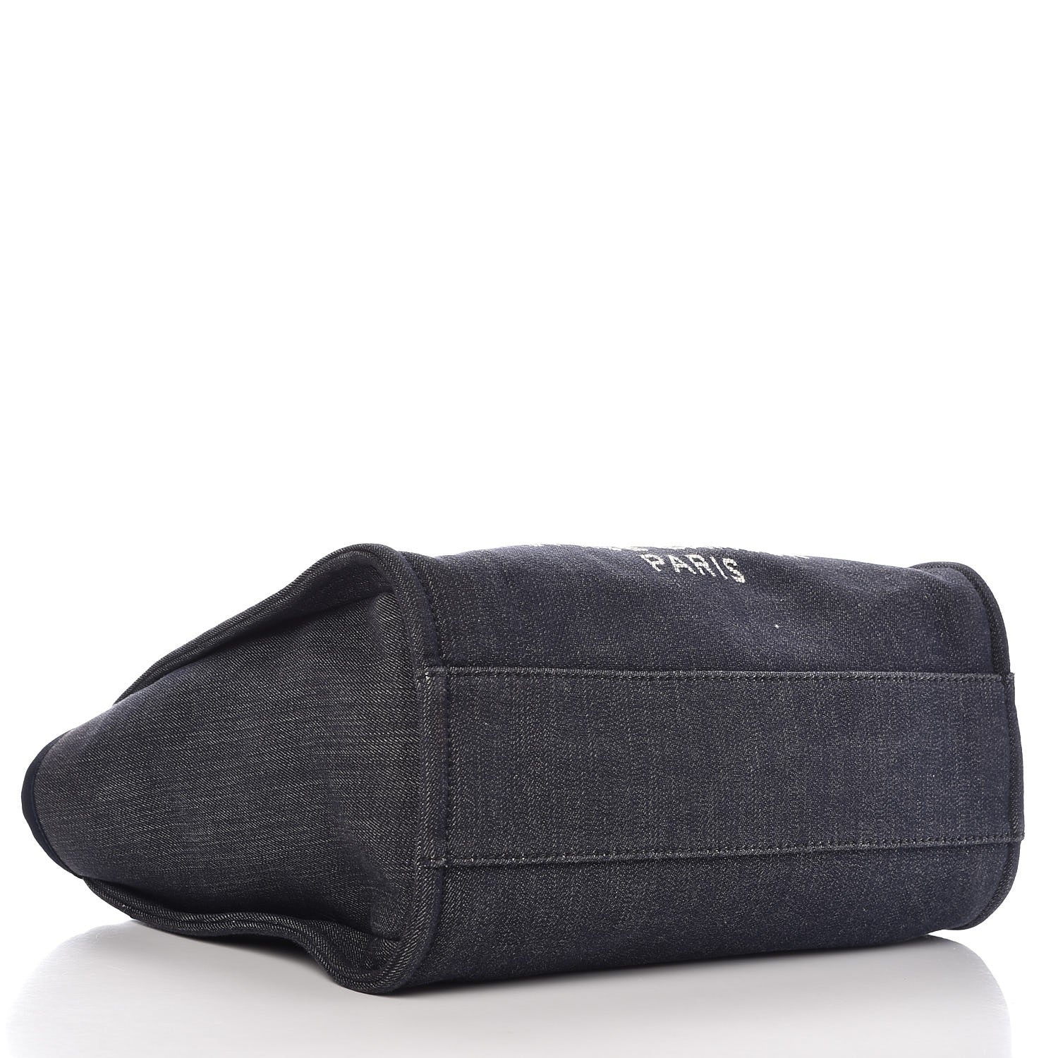Chanel Canvas Small Deauville Tote Dark Blue 4 of 11