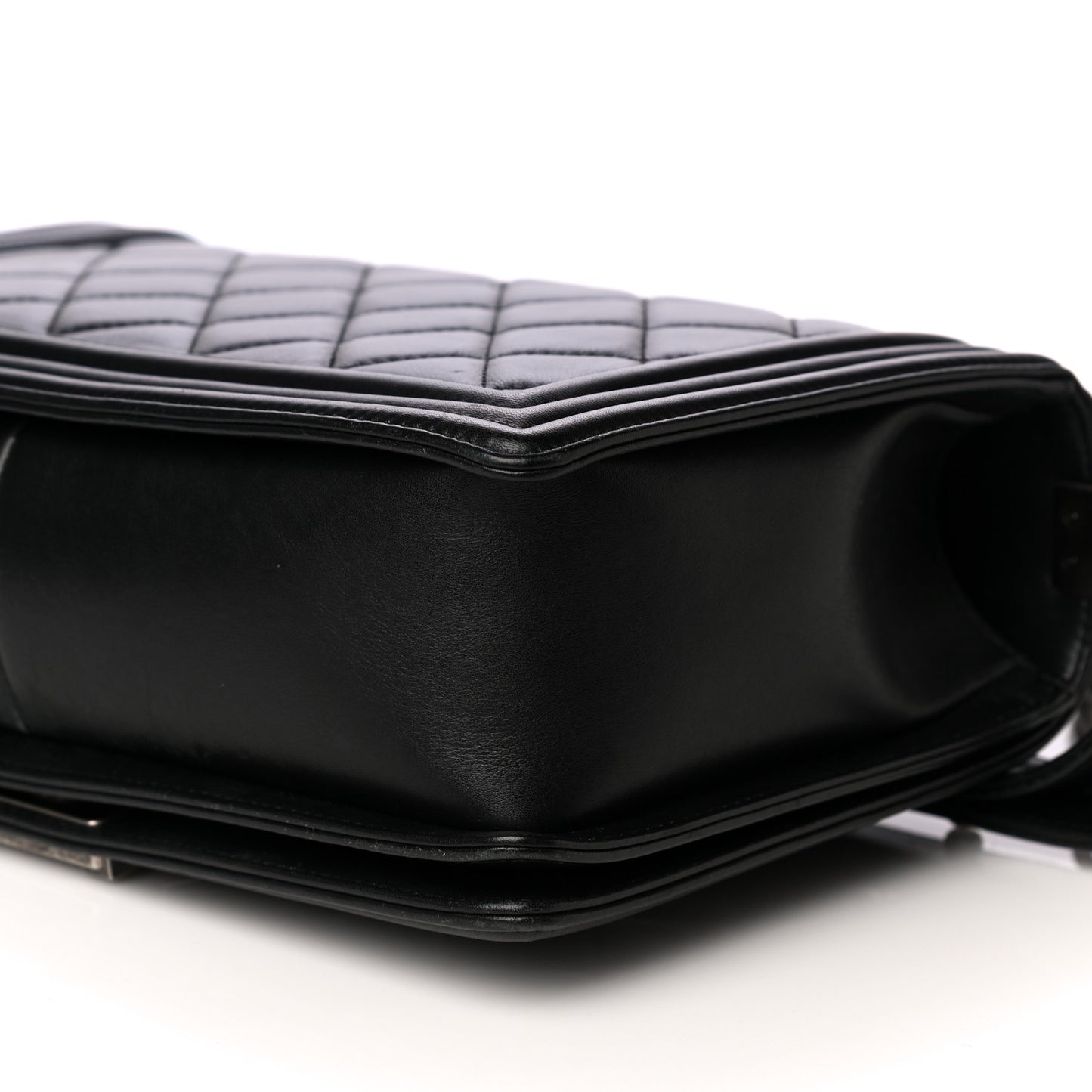 Calfskin Quilted New Medium Boy Flap Black