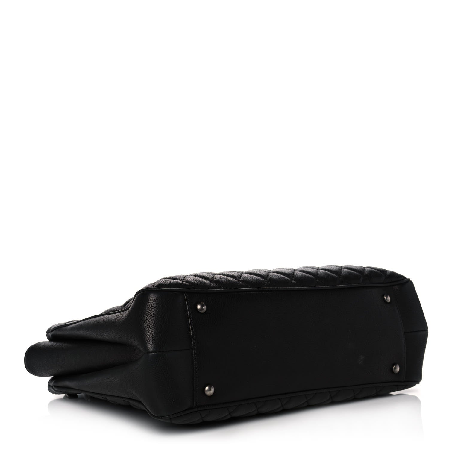 Chanel Caviar Quilted Medium Rock In Rome Tote Black 3 of 11